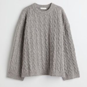 H&M Cable Knit Wool Wide Sleeve Sweater. UNOPENED STILL IN PACKAGE